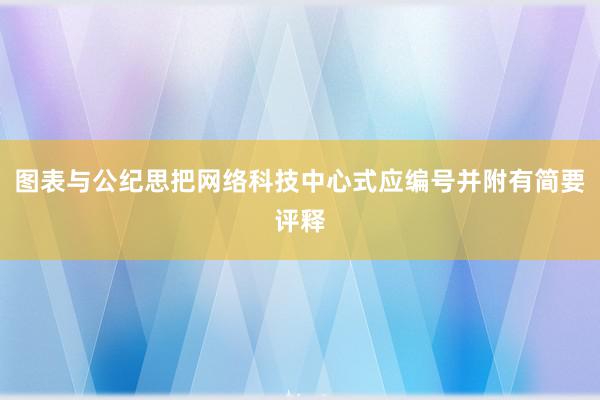 图表与公纪思把网络科技中心式应编号并附有简要评释